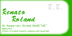 renato roland business card